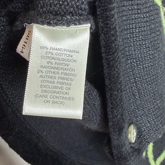 Susan Bristol Floral Embroidered Cardigan Sweater Womens Small Cottage Fairy - Picture 5 of 6